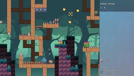 A deadly platformer level made in I Wanna Maker.